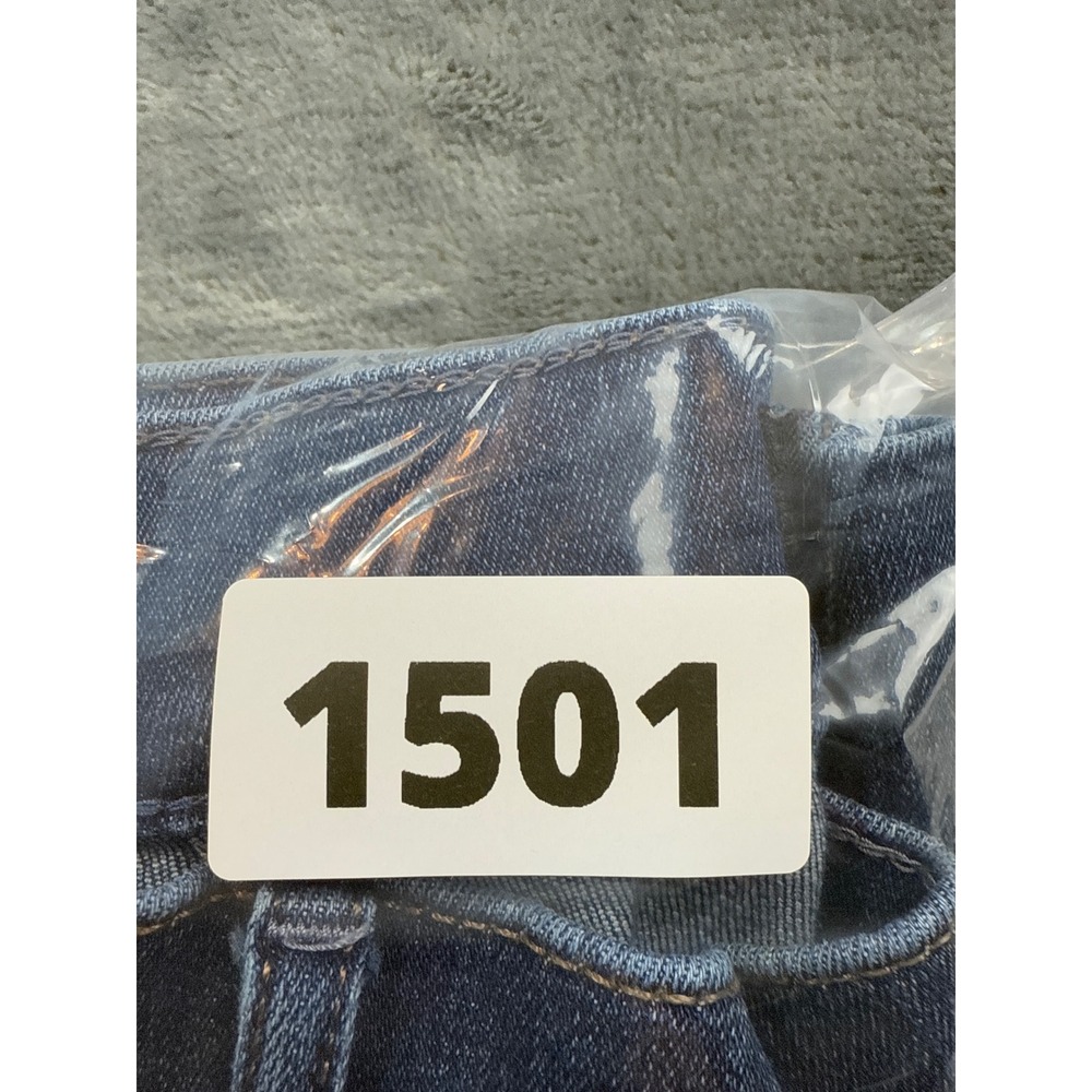 Express Jeans Womens 8R Sailor Button Flare Leg Medium Wash Nautical High Rise - Picture 10 of 10